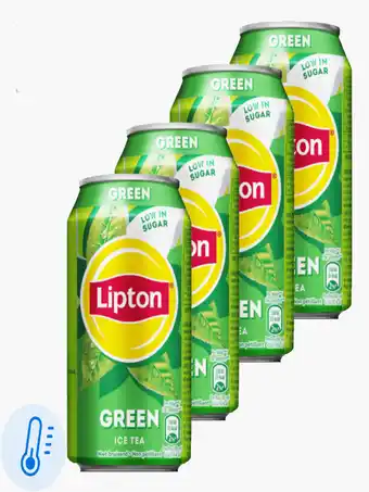 Flink Lipton Ice Tea Green 33cl 4x aanbieding