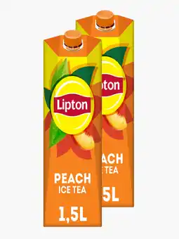 Flink Lipton Ice Tea Peach 1,5L 2x aanbieding