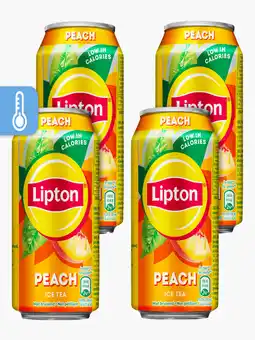 Flink Lipton Ice Tea Peach 33cl 4x aanbieding