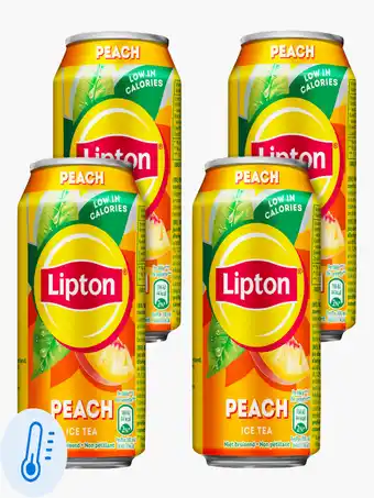Flink Lipton Ice Tea Peach 33cl 4x aanbieding