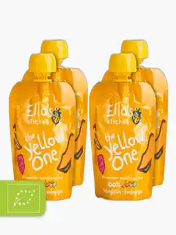 Flink Ella's Kitchen Organic The Yellow One Fruit Smoothie 6+ Maanden 90g 4x aanbieding