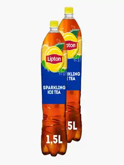 Flink Lipton Ice Tea Sparkling 1.5L 2x aanbieding