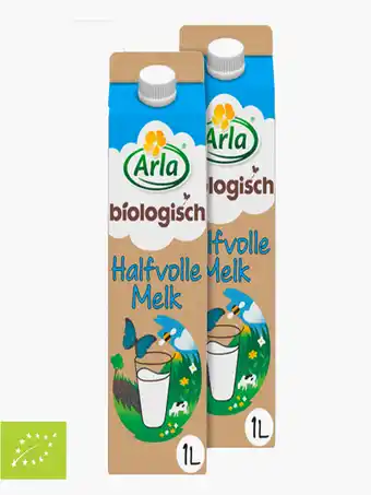 Flink Arla Biologisch halfvolle melk 1l 2x aanbieding