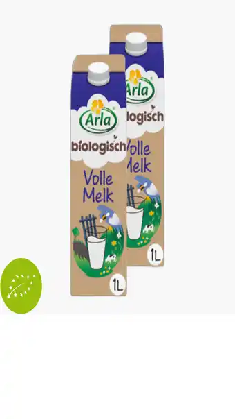 Flink Arla Biologisch volle melk 1l 2x aanbieding