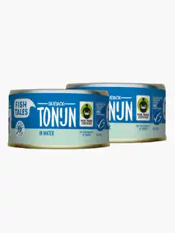 Flink Fish Tales Tonijnstuk in water 160g 2x aanbieding