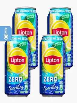 Flink Lipton Ice Tea Sparkling Zero 33cl 4x aanbieding