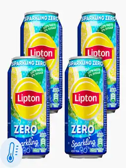 Flink Lipton Ice Tea Sparkling Zero 33cl 4x aanbieding