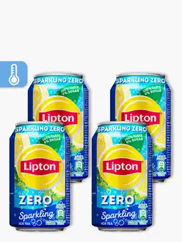 Flink Lipton Ice Tea Sparkling Zero 33cl 4x aanbieding