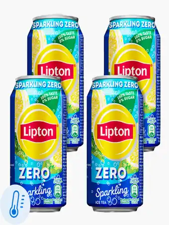Flink Lipton Ice Tea Sparkling Zero 33cl 4x aanbieding