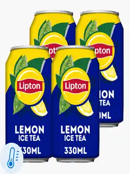 Flink Lipton Ice Tea Still Lemon 33cl 4x aanbieding