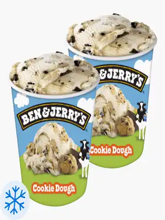Flink Ben & Jerry's Cookie Dough 465ml 2x aanbieding
