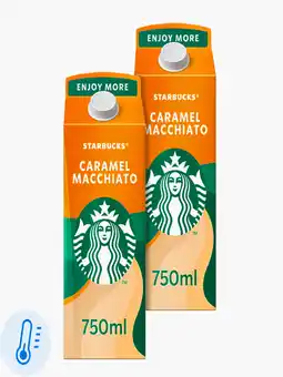 Flink Starbucks Caramel Macchiato 750ml 2x aanbieding