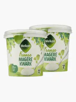 Flink Melkan Magere kwark 500g 2x aanbieding