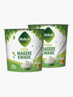 Flink Melkan Magere kwark 500g 2x aanbieding