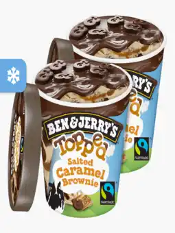 Flink Ben & Jerry's Topped Salted Caramel Brownie 465ml 2x aanbieding