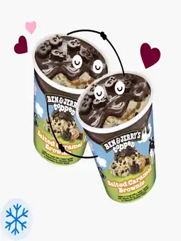 Flink Ben & Jerry's Topped Salted Caramel Brownie 465ml 2x aanbieding