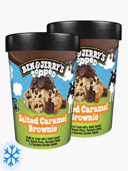 Flink Ben & Jerry's Topped Salted Caramel Brownie 465ml 2x aanbieding