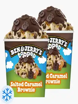 Flink Ben & Jerry's Topped Salted Caramel Brownie 465ml 2x aanbieding