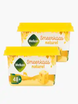 Flink Melkan Smeerkaas naturel 48+ 100g 2x aanbieding
