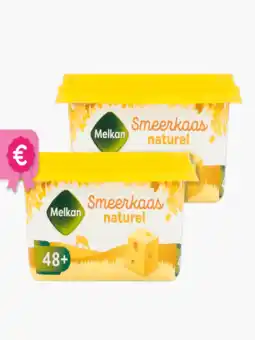 Flink Melkan Smeerkaas naturel 48+ 100g 2x aanbieding