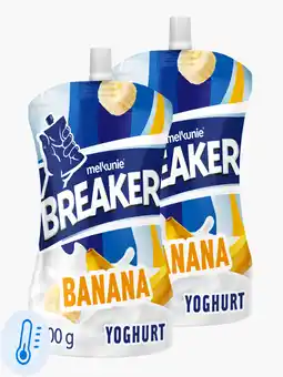 Flink Melkunie Breaker banaan yoghurt 200g 2x aanbieding