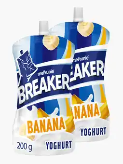 Flink Melkunie Breaker banaan yoghurt 200g 2x aanbieding