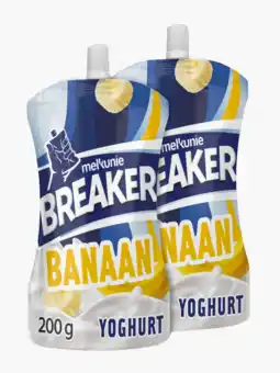 Flink Melkunie Breaker banaan yoghurt 200g 2x aanbieding