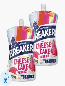Flink Melkunie Breaker cheesecake framboos yoghurt 200g 2x aanbieding
