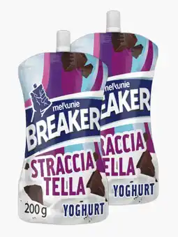 Flink Melkunie Breaker straciatella yoghurt 200g 2x aanbieding