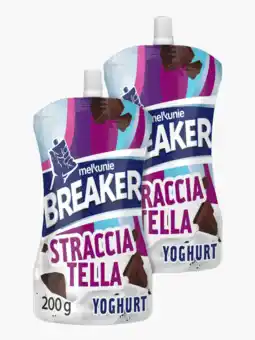 Flink Melkunie Breaker straciatella yoghurt 200g 2x aanbieding