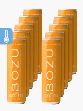 Flink Bozu Hard Iced Tea Peach 4,5% 25cl 10x aanbieding