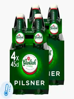 Flink Grolsch Beugelfles 4-pack 45cl 2x aanbieding