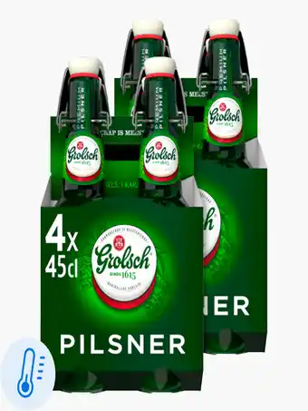 Flink Grolsch Beugelfles 4-pack 45cl 2x aanbieding
