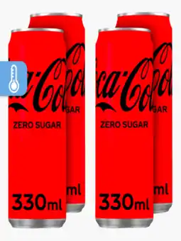 Flink Coca-Cola Zero 4x 33cl aanbieding