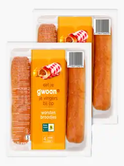 Flink G´woon Worstenbrood 4x 2x aanbieding