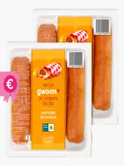 Flink G´woon Worstenbrood 4x 2x aanbieding