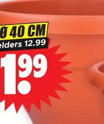 Dirk Elho bloempot 40 cm aanbieding