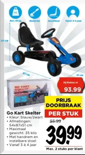 Vomar Voordeelmarkt Go kart skelter per stuk aanbieding