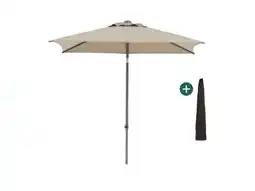 Kees Smit Shadowline Push-up parasol 210x150cm aanbieding