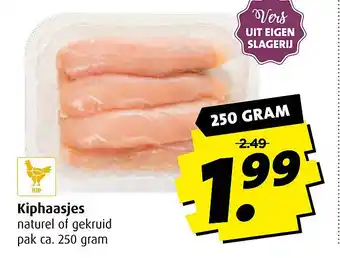 Boni Kiphaasjes 250gram aanbieding