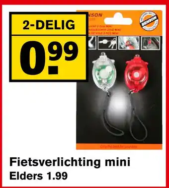 Hoogvliet Fietsverlichting mini aanbieding