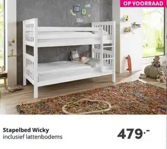 Baby & Tiener Stapelbed Wicky aanbieding