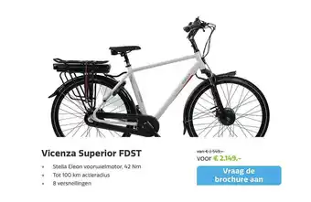 Stella fietsen Vicenza Superior FDST Fiets aanbieding