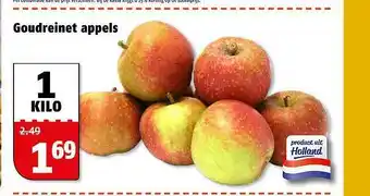 Poiesz Goudreinet Appels 1 kilo aanbieding