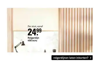 Karwei Rolgordijn 490 Ecru aanbieding