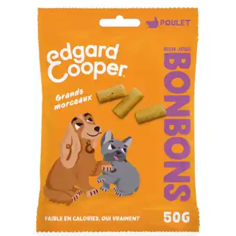 Zooplus 3x50g Edgard & Cooper Hondensnacks Dog Bites Large Kip aanbieding