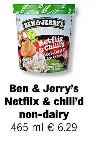 Albert Heijn Ben & Jerry's Netflix & Chill'd Non-Dairy 465ml aanbieding