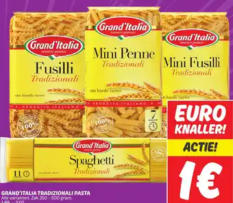 Dekamarkt GRAND'ITALIA TRADIZIONALI PASTA aanbieding