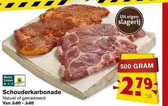 Hoogvliet Schouderkarbonade aanbieding