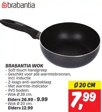 Dekamarkt BRABANTIA WOK Ø 20 CM aanbieding